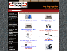 Tablet Screenshot of pavementdepotstore.com